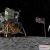 1523688 - PBR Game 3D Models - Apollo 11 Moon Landing (VR Experience) 3D Max