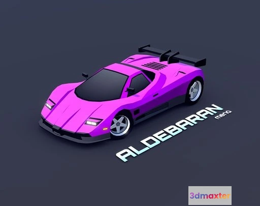 1523700 - PBR Game 3D Models - ARCADE Aldebaran Retro Supercar 3D Max
