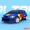 1523702 - PBR Game 3D Models - ARCADE Altair Rally Car 3D Max