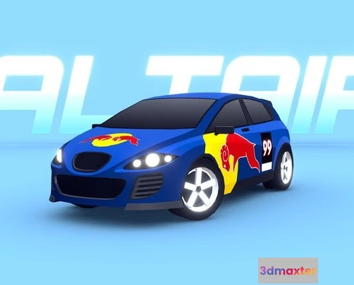 1523702 - PBR Game 3D Models - ARCADE Altair Rally Car 3D Max