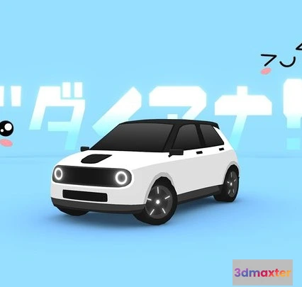 1523724 - PBR Game 3D Models - ARCADE Diana Electric Car 3D Max