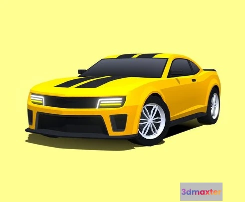 1523734 - PBR Game 3D Models - ARCADE Free Racing Car 3D Max