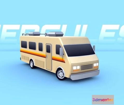 1523746 - PBR Game 3D Models - ARCADE Hercules RV Truck 3D Max
