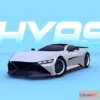 1523750 - PBR Game 3D Models - ARCADE Hyas Hypercar 3D Max