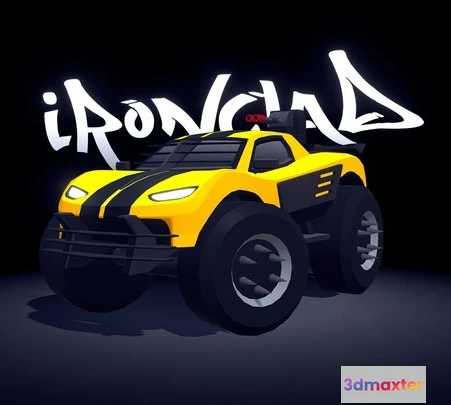 1523752 - PBR Game 3D Models - ARCADE Ironclad Armored Monster Truck 3D Max