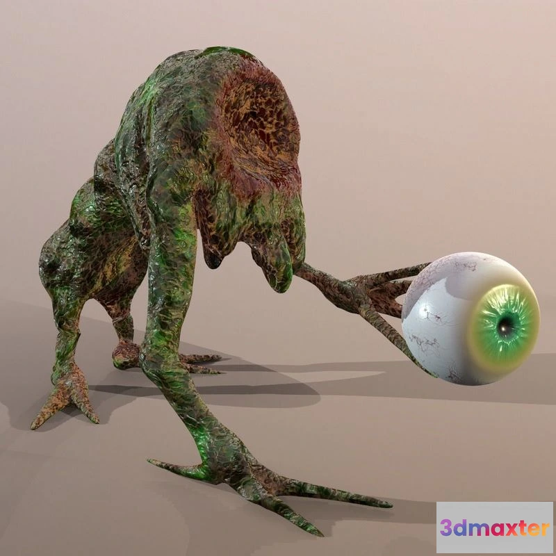 1523760 - PBR Game 3D Models - Armeye Slime Monster 3D Max
