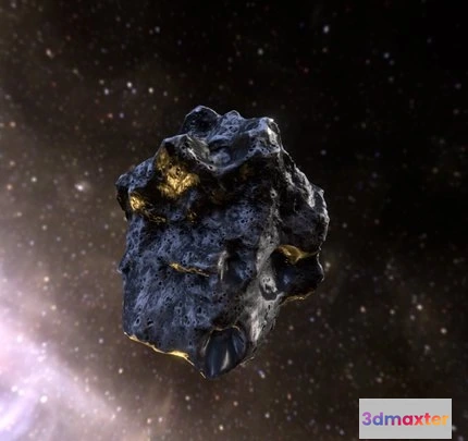 1523764 - PBR Game 3D Models - Asteroid 003 3D Max