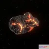 1523766 - PBR Game 3D Models - Asteroid Cracked 3D Max