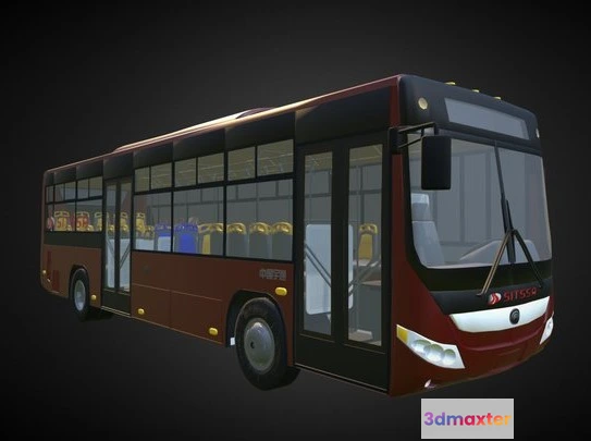 1523774 - PBR Game 3D Models - Autobus Yutong SITSSA 3D Max