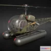 1523792 - PBR Game 3D Models - Bell 47 Helicopter PBR 3D Max