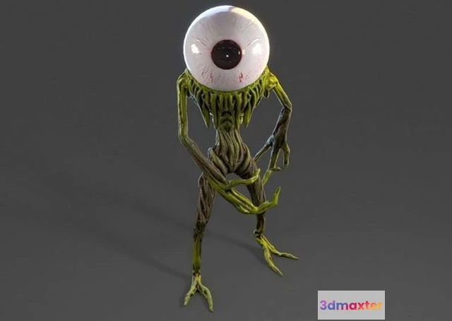 1523802 - PBR Game 3D Models - Bigeye Monster 3D Max