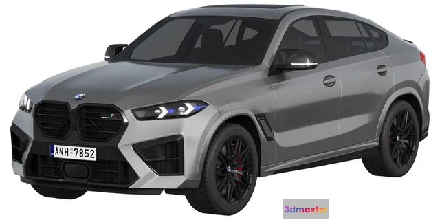 1523818 - PBR Game 3D Models - BMW X6M Competition 2023 3D Max