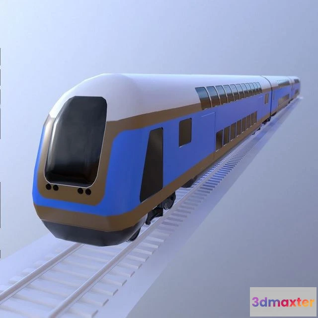 1523826 - PBR Game 3D Models - Bombardier Train 3D Max