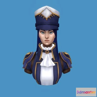 1523854 - PBR Game 3D Models - Caitlyn Arcane 3D Max