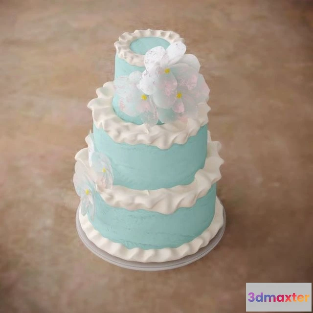 1523856 - PBR Game 3D Models - Cake Rose Birch 3D Max