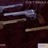 1523884 - PBR Game 3D Models - Colt Single Action peace maker 3D Max