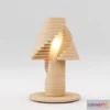 1523892 - PBR Game 3D Models - Creative Wooden Table Lamp 3D Max