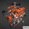 1523924 - PBR Game 3D Models - Disassembled V8 Small Block Engine 3D Max