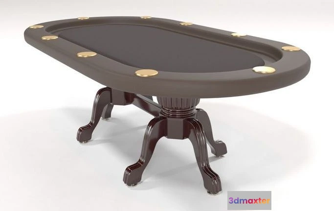 1523938 - PBR Game 3D Models - Elite Poker Table 3D Max