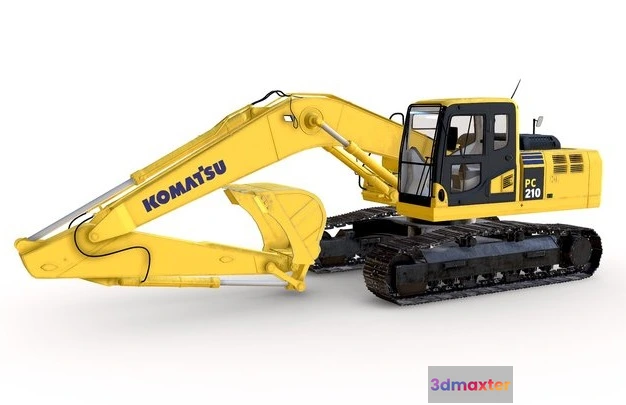 1523952 - PBR Game 3D Models - Excavator Model 210 3D Max