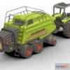 1523962 - PBR Game 3D Models - Farm Tractors And Bulldozers 3D Max