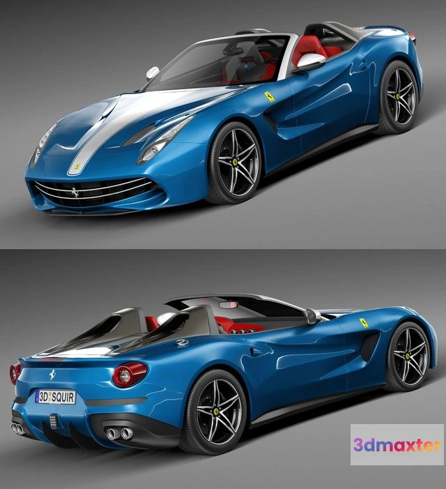 1523984 - PBR Game 3D Models - Ferrari F60 America 2015 3D Max