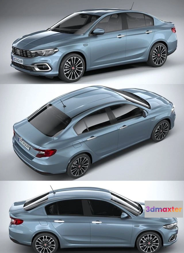 1523998 - PBR Game 3D Models - Fiat Tipo Sedan 2021 3D Max
