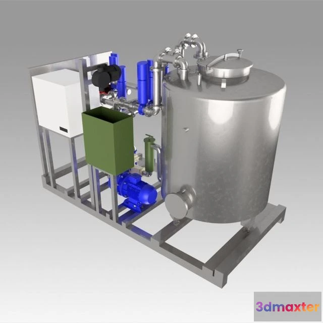 1524088 - PBR Game 3D Models - Industrial clean in place washing CIP 3D Max