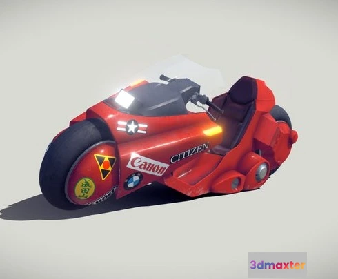 1524106 - PBR Game 3D Models - Kaneda’s Motorbike 3D Max