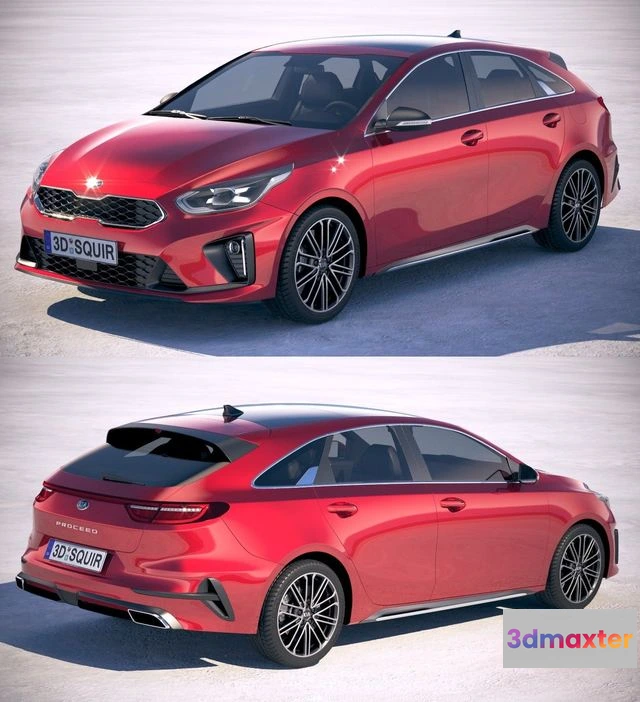 1524112 - PBR Game 3D Models - Kia ProCeed 2019 3D Max