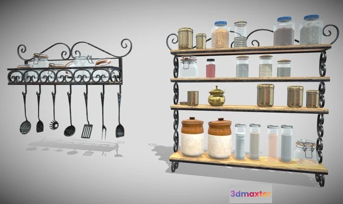 1524120 - PBR Game 3D Models - Kitchen Appliances   Iron_Cucina 3D Max