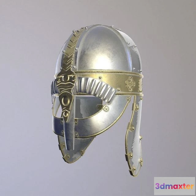 1524126 - PBR Game 3D Models - Knight Metal Helmet 3D Max