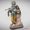 1524128 - PBR Game 3D Models - Krishna And Radha 3D Max