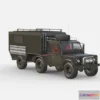 1524134 - PBR Game 3D Models - Land Rover Defender 5Th Wheel Camper 3D Max
