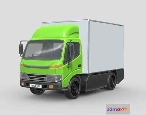 1524152 - PBR Game 3D Models - Low Poly Car   Hino 300 Truck 3D Max