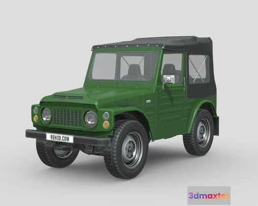 1524160 - PBR Game 3D Models - Low Poly Car   Suzuki Jimny 1977 3D Max