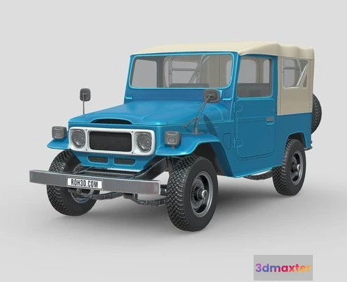 1524166 - PBR Game 3D Models - Low Poly Car   Toyota Land Cruiser J40 1979 3D Max