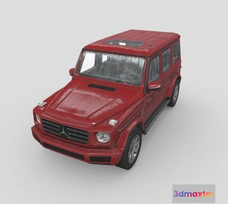 1524170 - PBR Game 3D Models - Low Poly Car Mercedes Benz G Class 2019 Red 3D Max