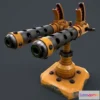 1524180 - PBR Game 3D Models - Machine gun turret 3D Max
