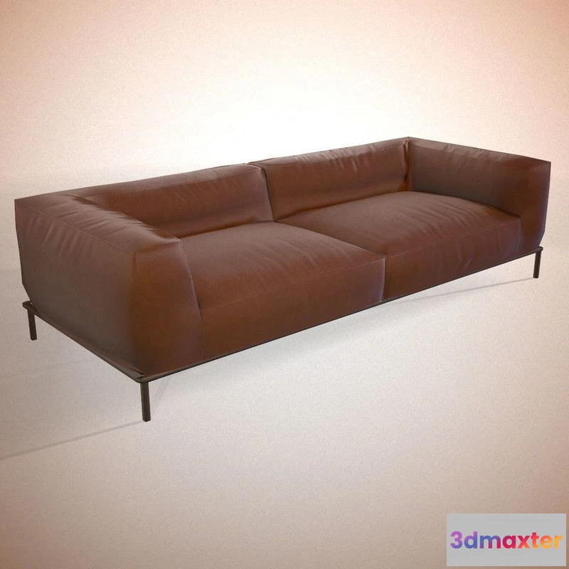 1524234 - PBR Game 3D Models - Modern leather sofa 3D Max