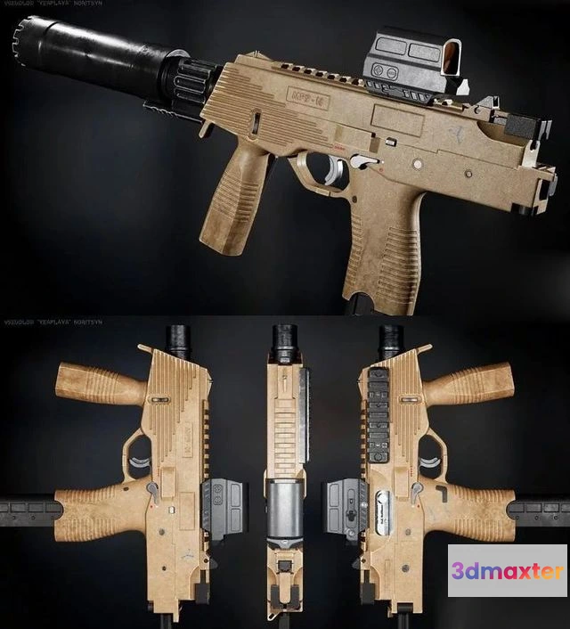 1524252 - PBR Game 3D Models - MP9 TP9 SMG 3D Max