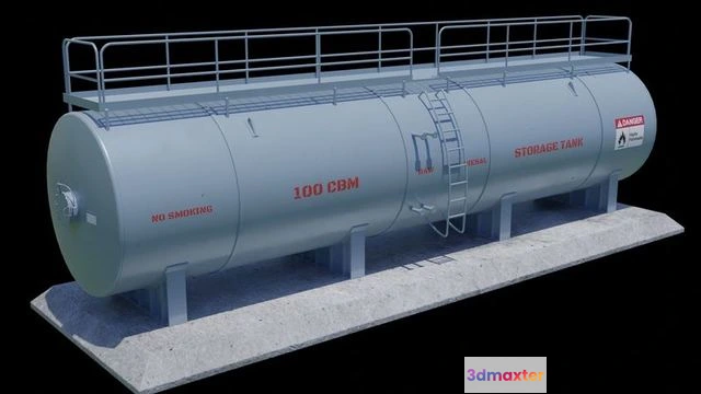 1524268 - PBR Game 3D Models - Oil storage tank 3A 3D Max
