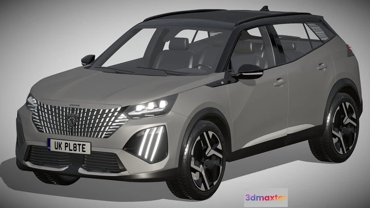 1524292 - PBR Game 3D Models - Peugeot E 2008 2024 3D Max