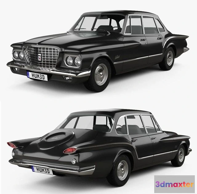 1524302 - PBR Game 3D Models - Plymouth Valiant sedan 1960 3D Max