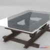 1524324 - PBR Game 3D Models - Railroad Cart Coffee Table 3D Max