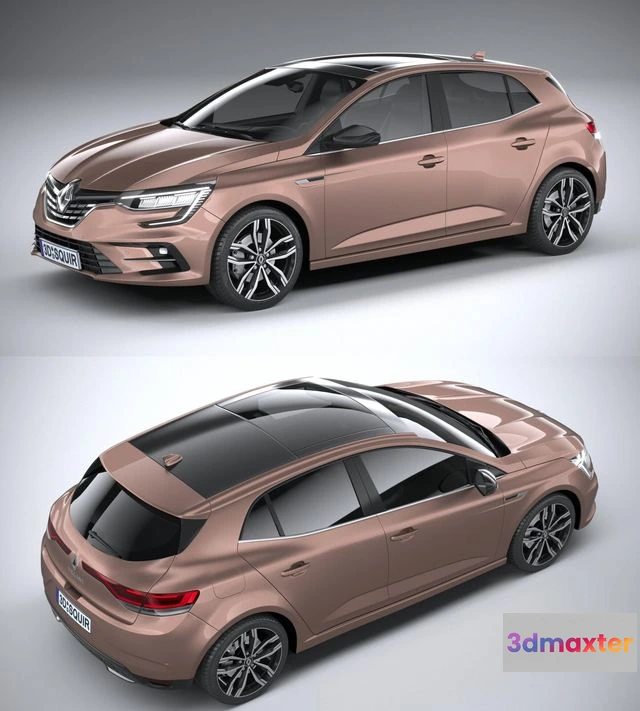 1524330 - PBR Game 3D Models - Renault Megane 2020 3D Max