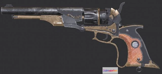 1524334 - PBR Game 3D Models - Revolver Westwood 3D Max