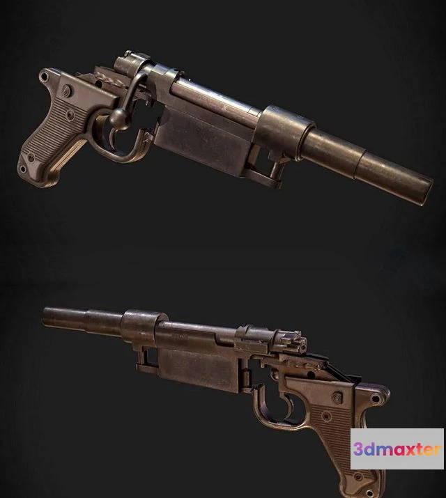 1524356 - PBR Game 3D Models - Sawn-off Mauser 98K 3D Max