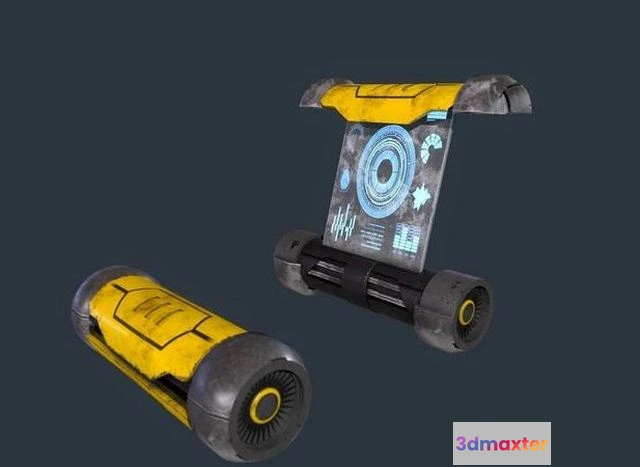 1524360 - PBR Game 3D Models - Sci fi tablet 3D Max