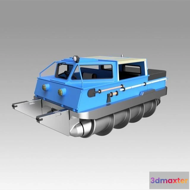 1524370 - PBR Game 3D Models - Screw terrain vehicle ZIL-2906 3D Max
